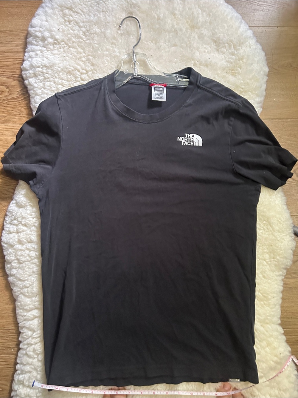 19”-21” Ptp The North Face Black Short-Sleeve Logo Tee